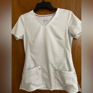 Purple Label White Scrub Top